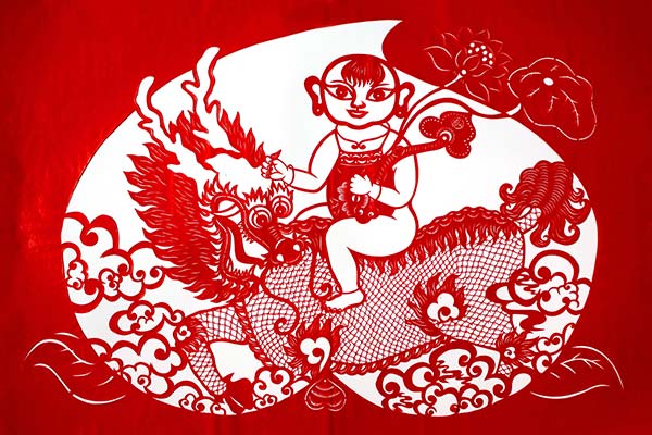 剪紙―中国の民間工芸 1976年 剪紙愛好会 分厚かっ