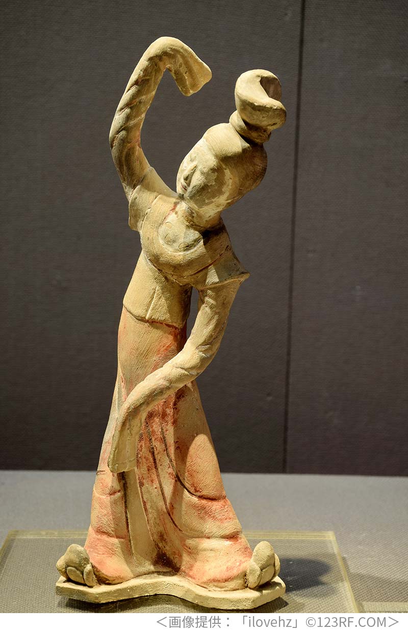 唐代の舞踊の像