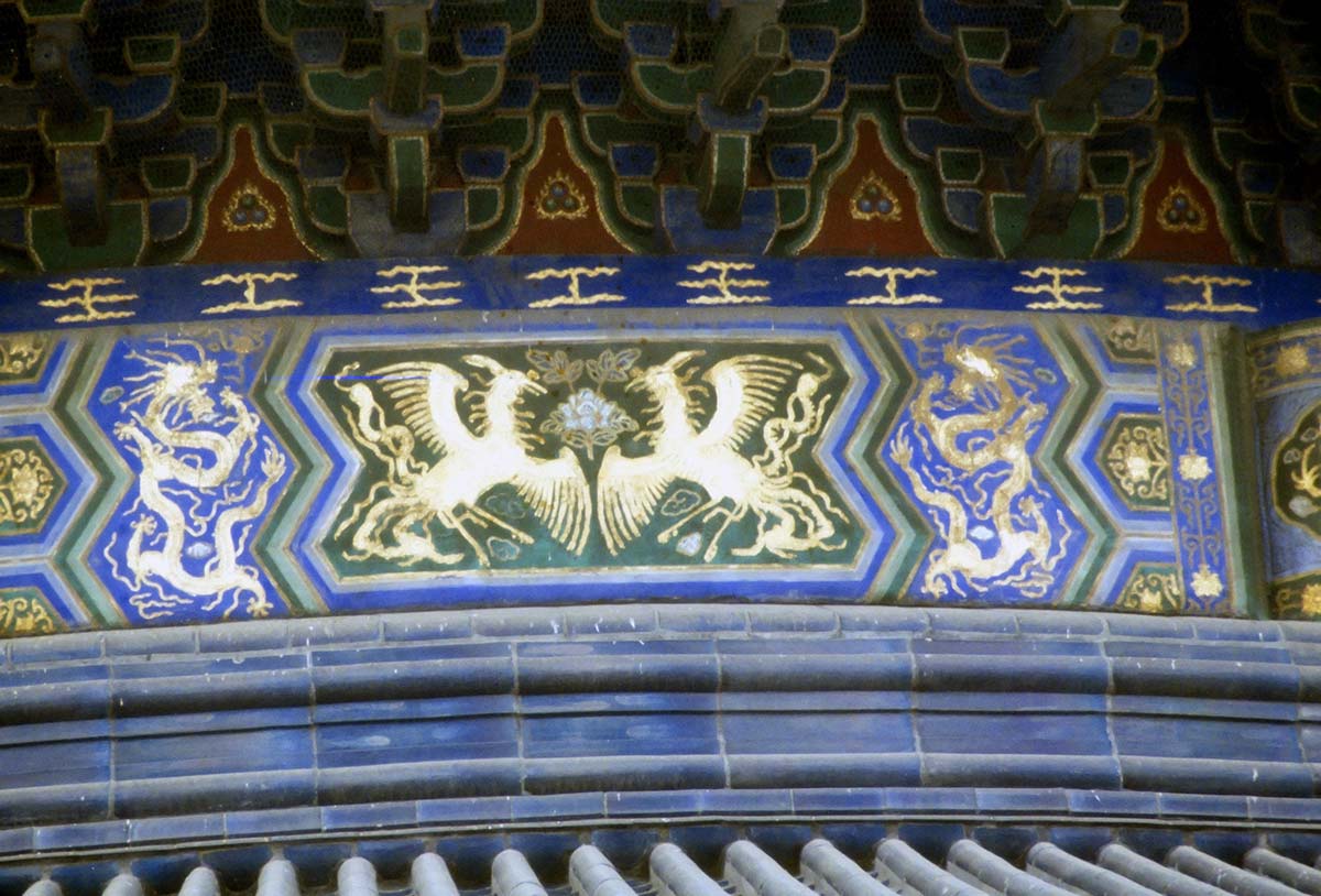 天壇にある龍と鳳凰の装飾