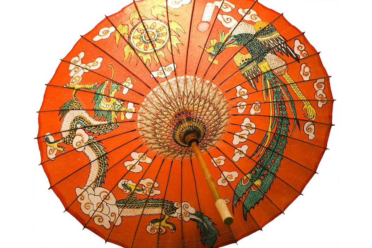 龍と鳳凰の傘